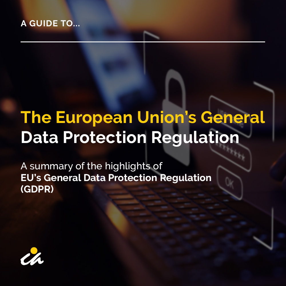 EU General Data Protection (GDPR) Overview Guide